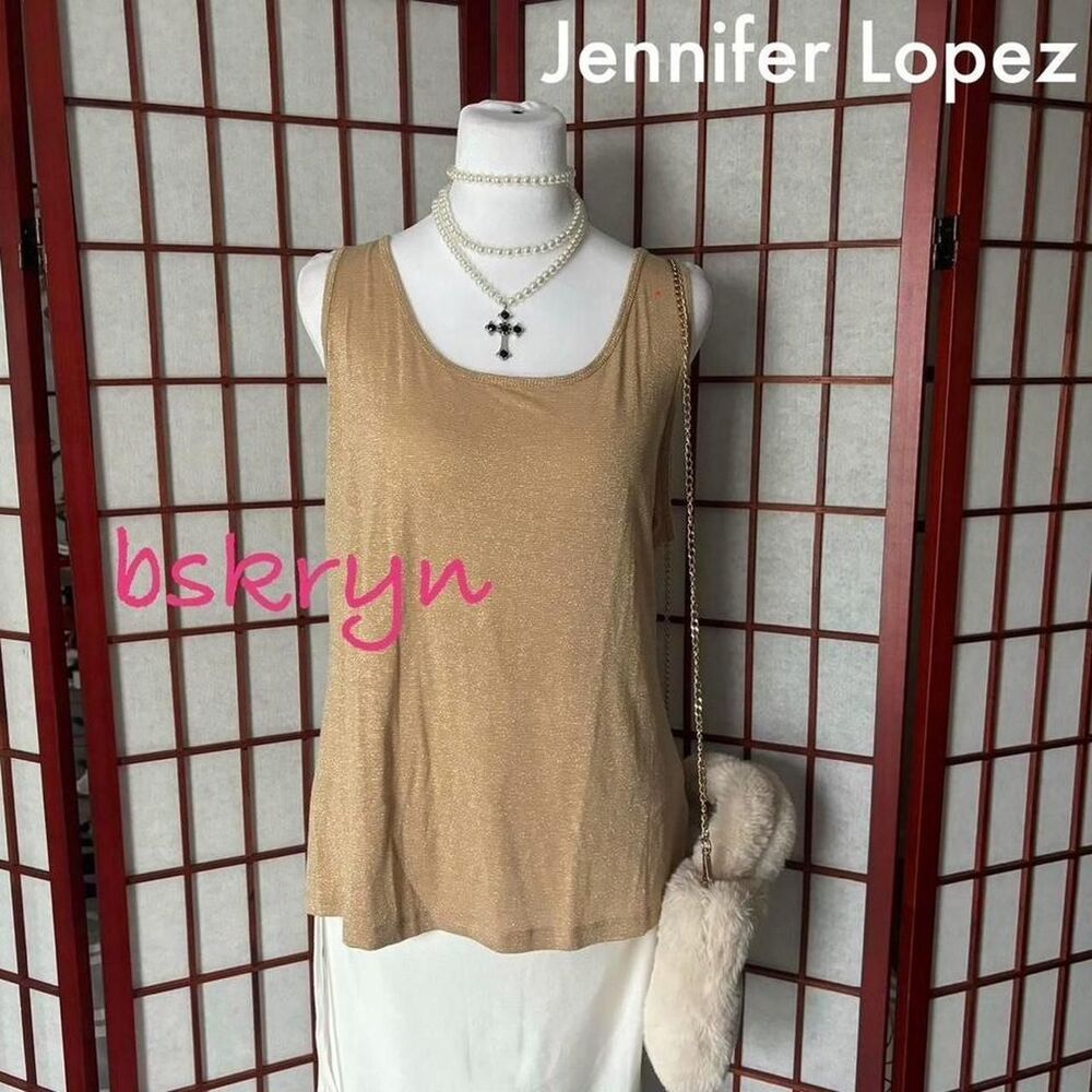 Jennifer-lopez Women's Gold and Tan Vest